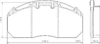 FRAS-LE PD/129-K009 _ CV Advan - Kit pastiglie freno, Freno a disco autozon.pro