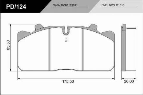 FRAS-LE PD/124-K18_HD PRO - Kit pastiglie freno, Freno a disco autozon.pro