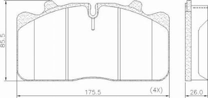 FRAS-LE PD/124-K018 _ CV Advan - Kit pastiglie freno, Freno a disco autozon.pro