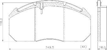 FRAS-LE PD/125-K012 _ CV Advan - Kit pastiglie freno, Freno a disco autozon.pro