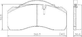 DT Spare Parts 4.90930 SP2 - Kit pastiglie freno, Freno a disco autozon.pro