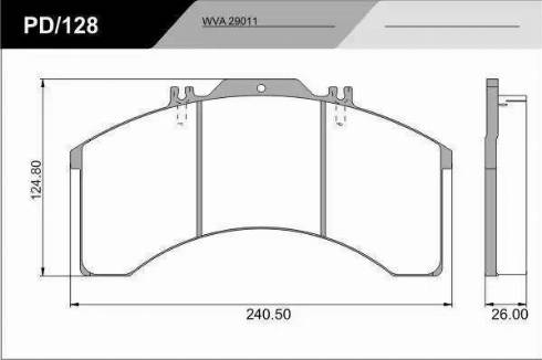 FRAS-LE PD/128-K05_CV Advanced - Kit pastiglie freno, Freno a disco autozon.pro