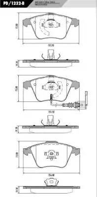 FRAS-LE PD/1232-B - Kit pastiglie freno, Freno a disco autozon.pro