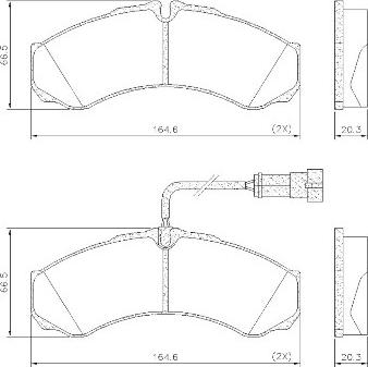 FRAS-LE PD/122-A-K017 _ CV Adv - Kit pastiglie freno, Freno a disco autozon.pro