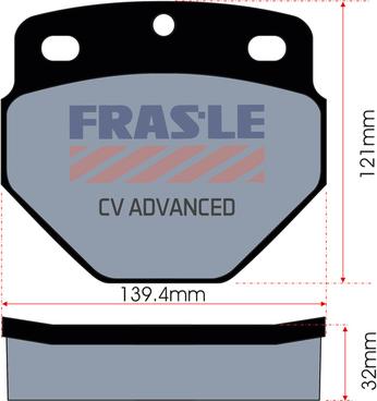 FRAS-LE PD/175-CV - Kit pastiglie freno, Freno a disco autozon.pro