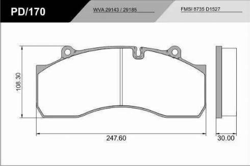 FRAS-LE PD/170_CV Advanced - Kit pastiglie freno, Freno a disco autozon.pro