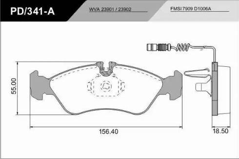 FRAS-LE PD/341-A_CV Advanced - Kit pastiglie freno, Freno a disco autozon.pro