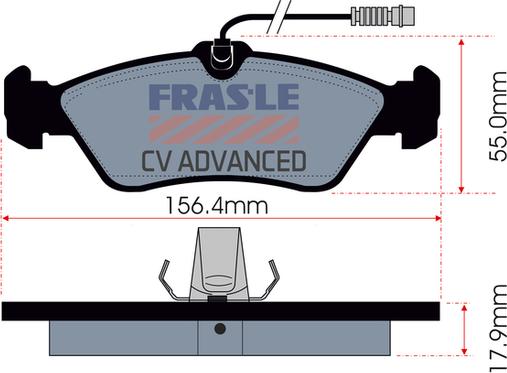 FRAS-LE PD/341-A-CV - Kit pastiglie freno, Freno a disco autozon.pro