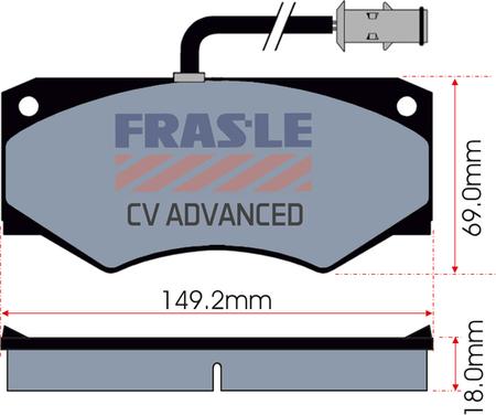 FRAS-LE PD/360-A-CV - Kit pastiglie freno, Freno a disco autozon.pro