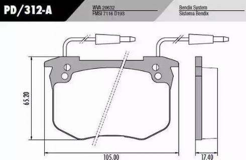 FRAS-LE PD/312-A - Kit pastiglie freno, Freno a disco autozon.pro