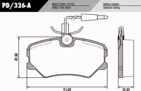 FRAS-LE PD326A - Kit pastiglie freno, Freno a disco autozon.pro