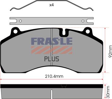 FRAS-LE PD/209-PLUS - Kit pastiglie freno, Freno a disco autozon.pro