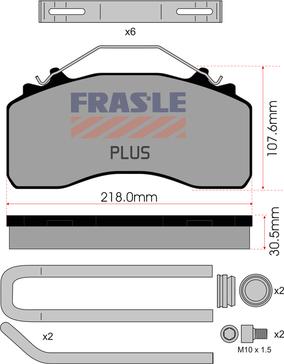 FRAS-LE PD/214-K034-PLUS - Kit pastiglie freno, Freno a disco autozon.pro