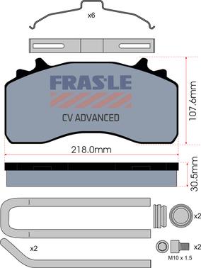 FRAS-LE PD/214-K035-CV - Kit pastiglie freno, Freno a disco autozon.pro