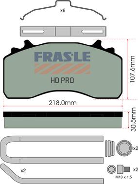 FRAS-LE PD/214-K035-HD - Kit pastiglie freno, Freno a disco autozon.pro