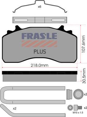 FRAS-LE PD/214-K035-PLUS - Kit pastiglie freno, Freno a disco autozon.pro