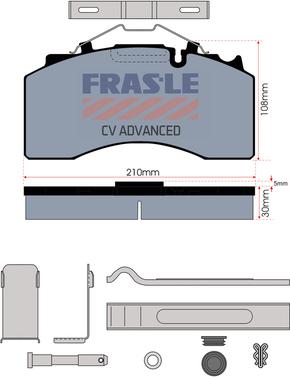 FRAS-LE PD/211-N-K046-CV - Kit pastiglie freno, Freno a disco autozon.pro