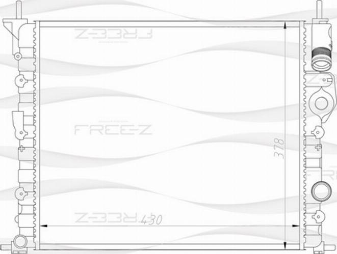 FREE-Z KK0186 - Radiatore, Raffreddamento motore autozon.pro