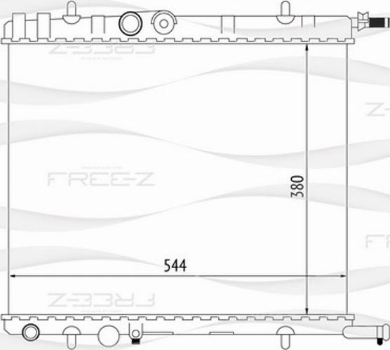 FREE-Z KK0173 - Radiatore, Raffreddamento motore autozon.pro