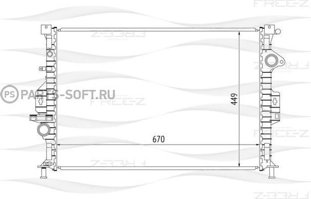 FREE-Z KK0215 - Radiatore, Raffreddamento motore autozon.pro