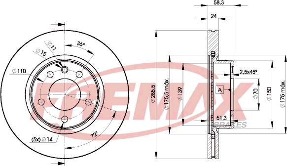 FREMAX BD-9054 - Discofreno autozon.pro