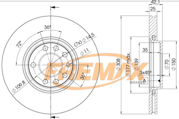 FREMAX BD-9061 - Discofreno autozon.pro