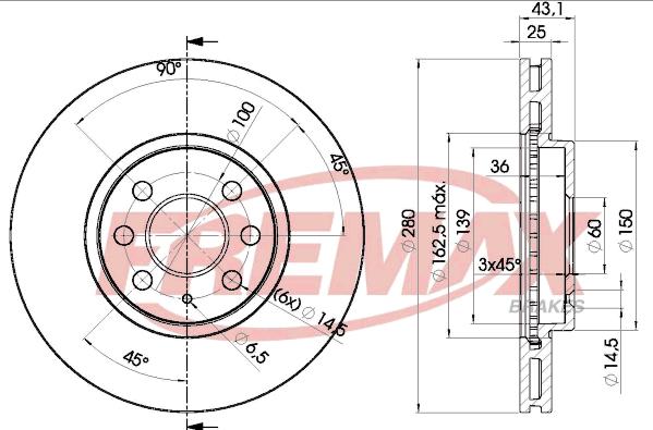 FREMAX BD-9007 - Discofreno autozon.pro