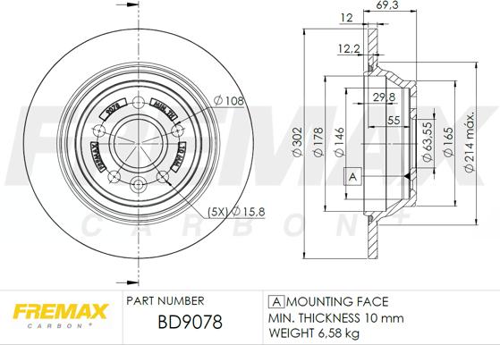 FREMAX BD-9078 - Discofreno autozon.pro