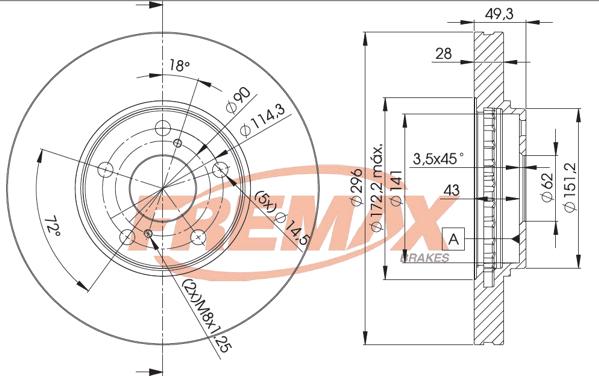 FREMAX BD-4401 - Discofreno autozon.pro