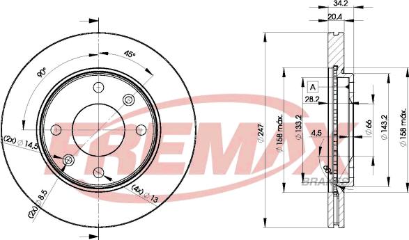 FREMAX BD-4694 - Discofreno autozon.pro