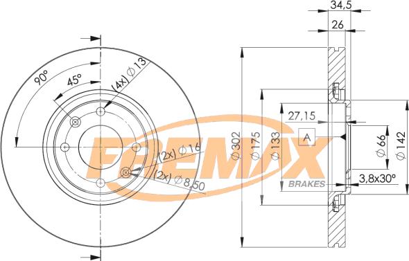 FREMAX BD-4698 - Discofreno autozon.pro