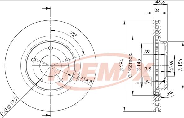 FREMAX BD-4644 - Discofreno autozon.pro