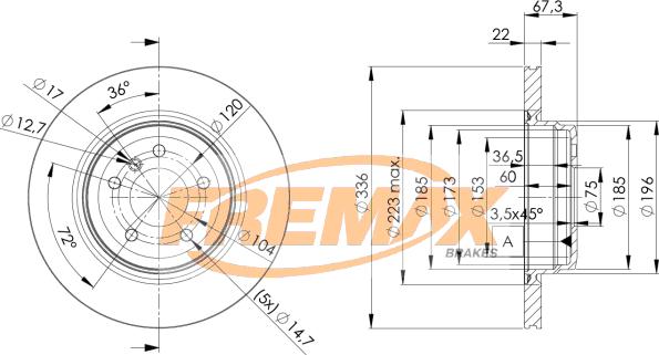 FREMAX BD-4655 - Discofreno autozon.pro