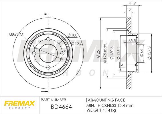 FREMAX BD-4664 - Discofreno autozon.pro