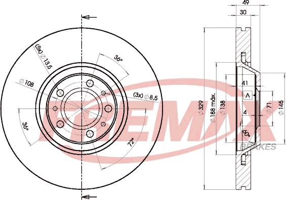 FREMAX BD-4608 - Discofreno autozon.pro