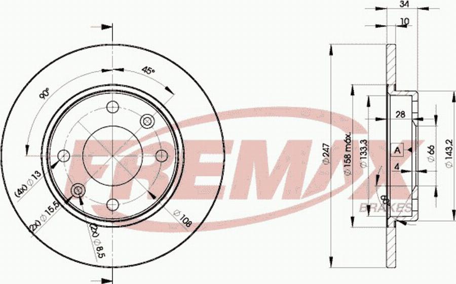 FREMAX BD-4689e - Discofreno autozon.pro