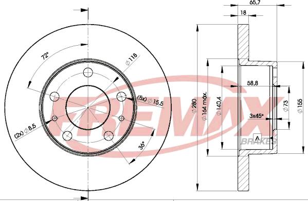 FREMAX BD-4680 - Discofreno autozon.pro