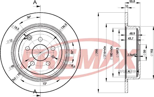 FREMAX BD-4621 - Discofreno autozon.pro