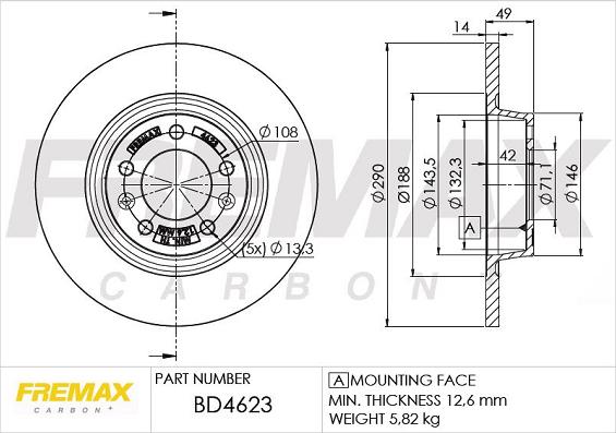 FREMAX BD-4623 - Discofreno autozon.pro