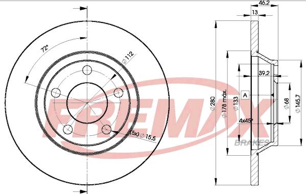 FREMAX BD-4064 - Discofreno autozon.pro