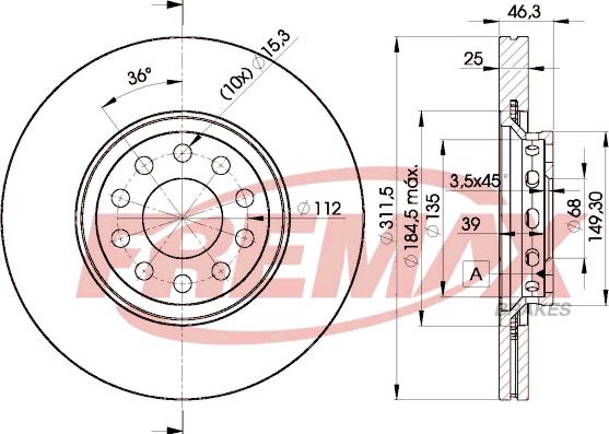 FREMAX BD-4065 - Discofreno autozon.pro