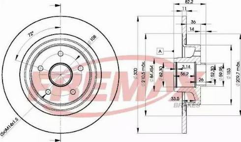 FREMAX BD-4108 - Discofreno autozon.pro