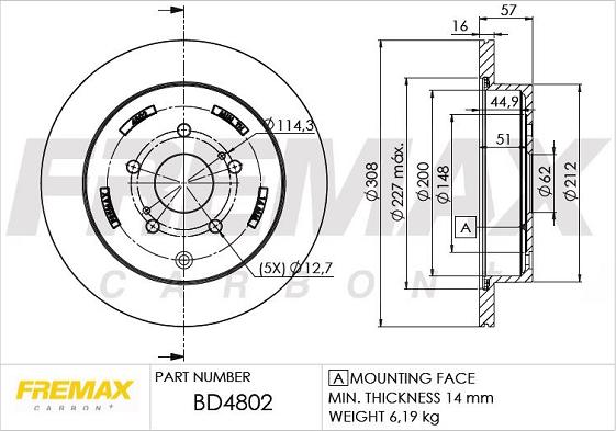 FREMAX BD-4802 - Discofreno autozon.pro