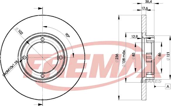 FREMAX BD-4392 - Discofreno autozon.pro