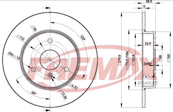 FREMAX BD-4341 - Discofreno autozon.pro