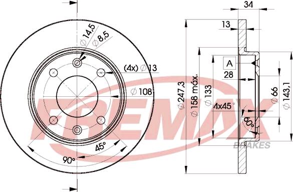 FREMAX BD-4298 - Discofreno autozon.pro