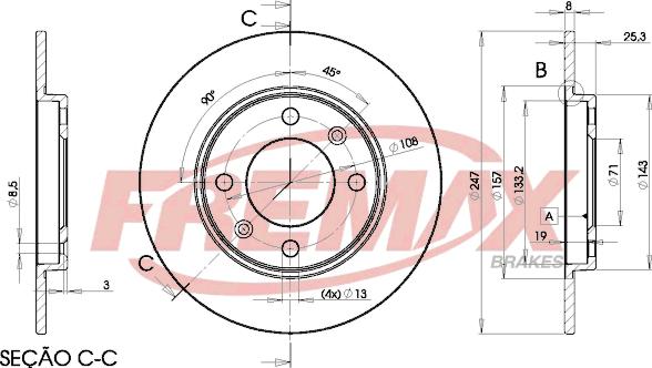 FREMAX BD-4247 - Discofreno autozon.pro