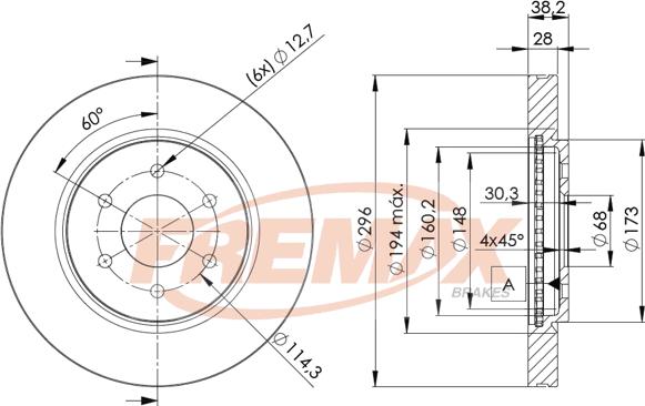 FREMAX BD-4200 - Discofreno autozon.pro