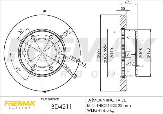 FREMAX BD-4211 - Discofreno autozon.pro