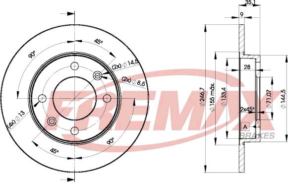 FREMAX BD-4746 - Discofreno autozon.pro